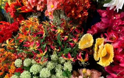 Bloemen in het restaurant